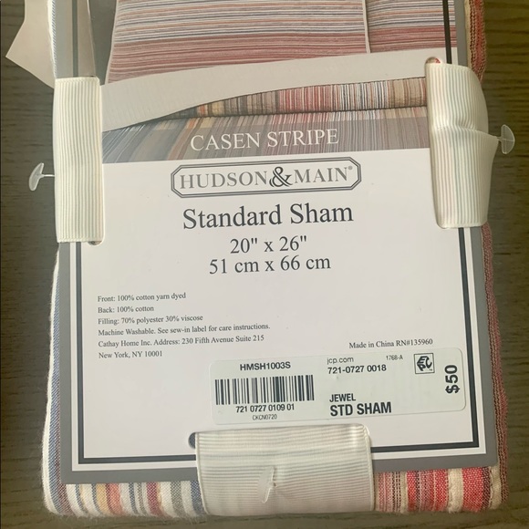 HUDSON & MAIN PILLOW SHAMS - Picture 2 of 2